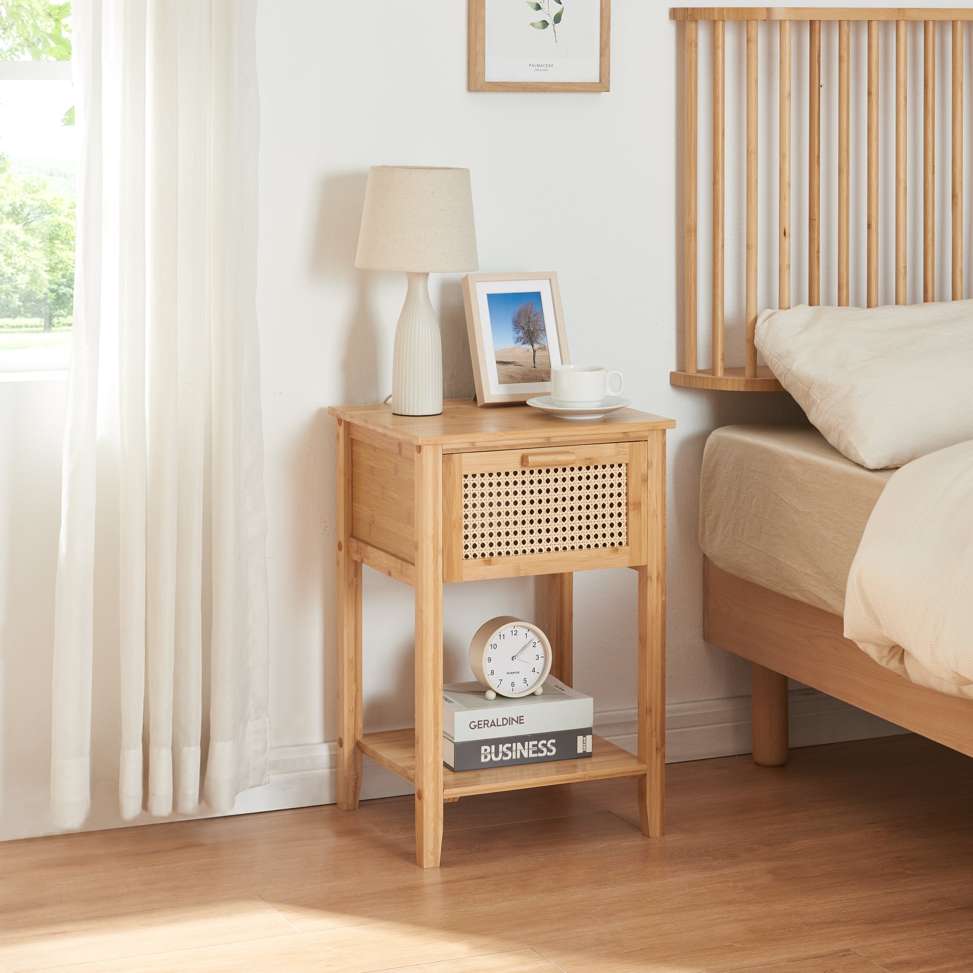 en.casa Nachttisch Leirfjord – Natürlich für Dein Schlafzimmer