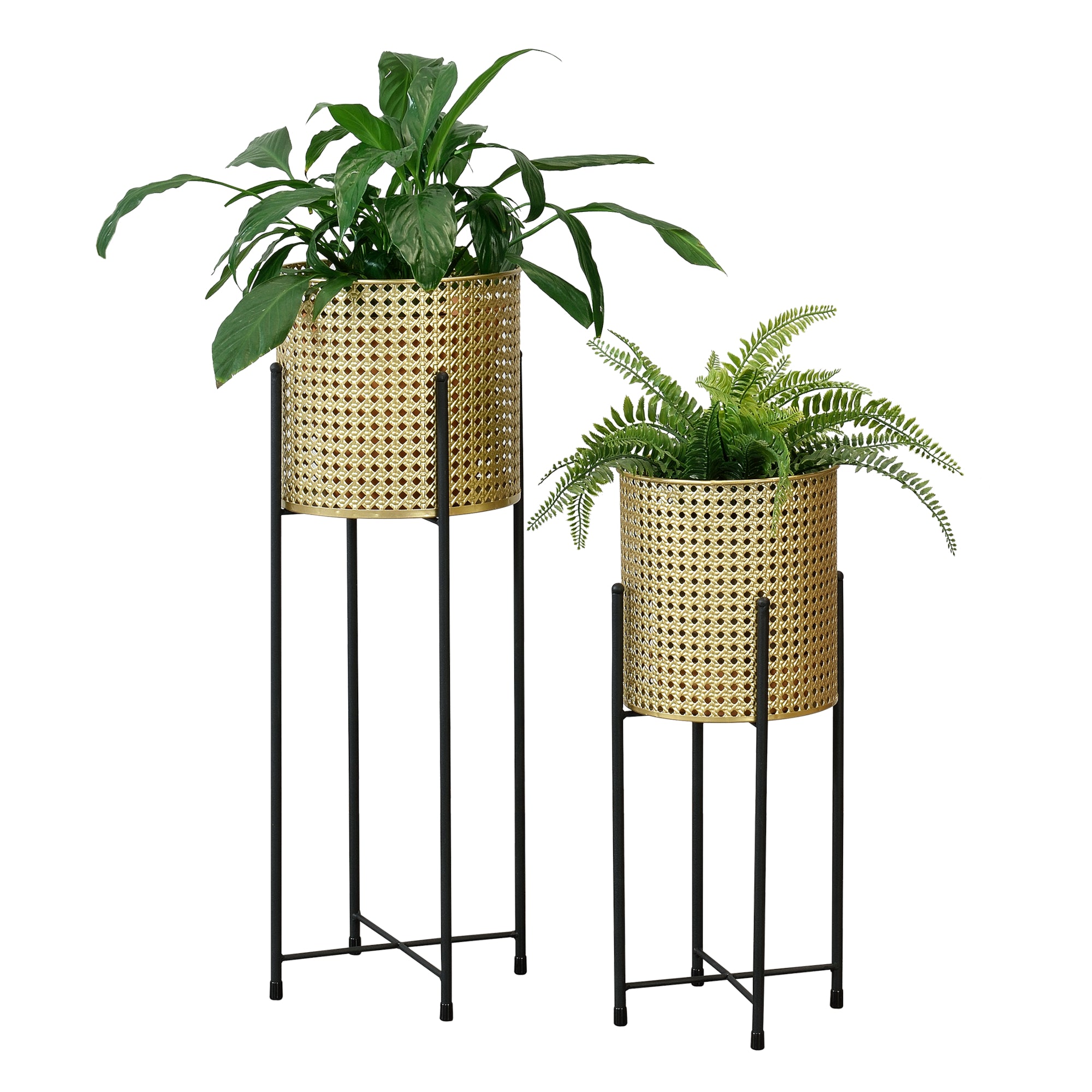 en.casa Blumentopf Ständer Mol – Eyecatcher fürs Wohnzimmer