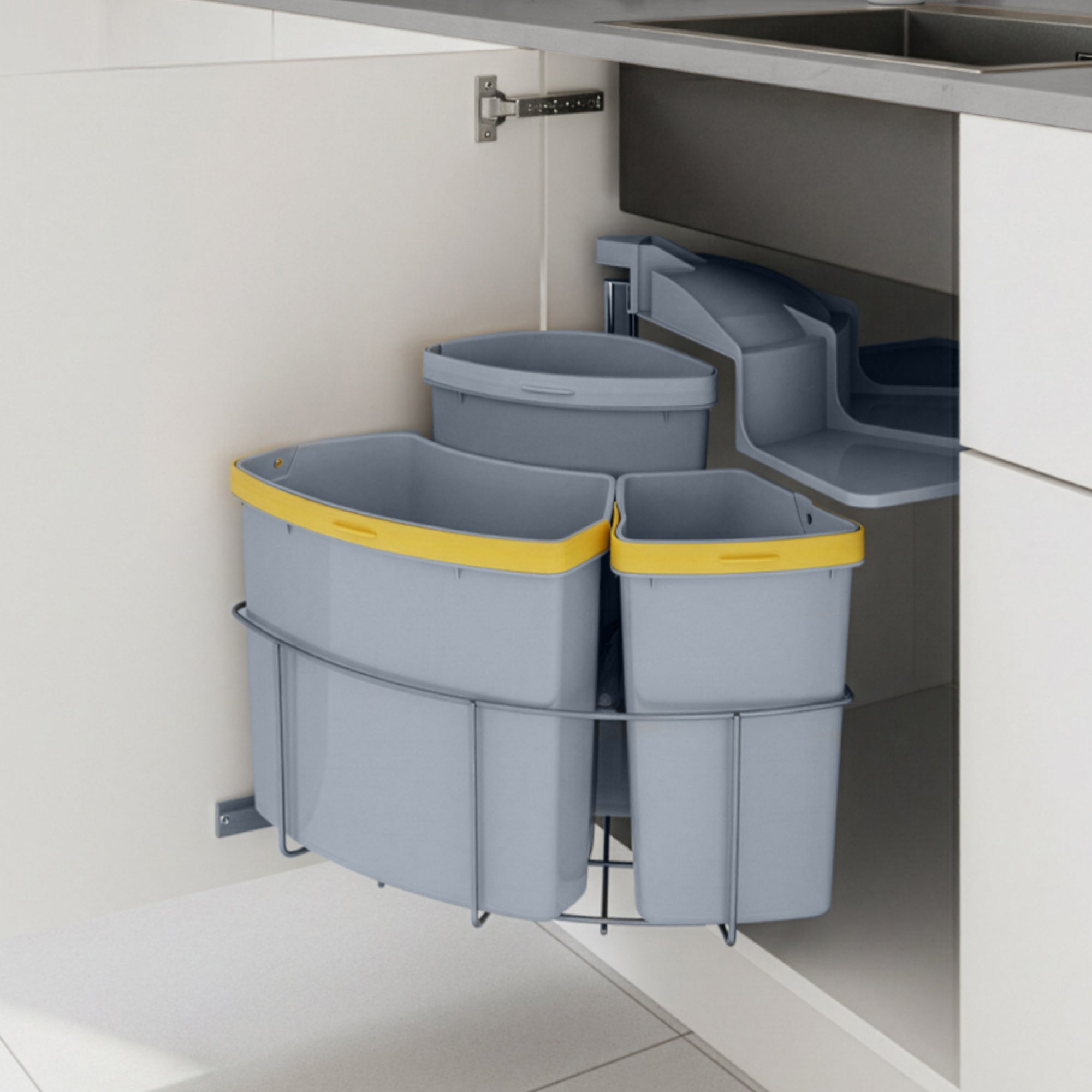 en.casa Einbau-Mülleimer Kollby – Clever für Deine Küche