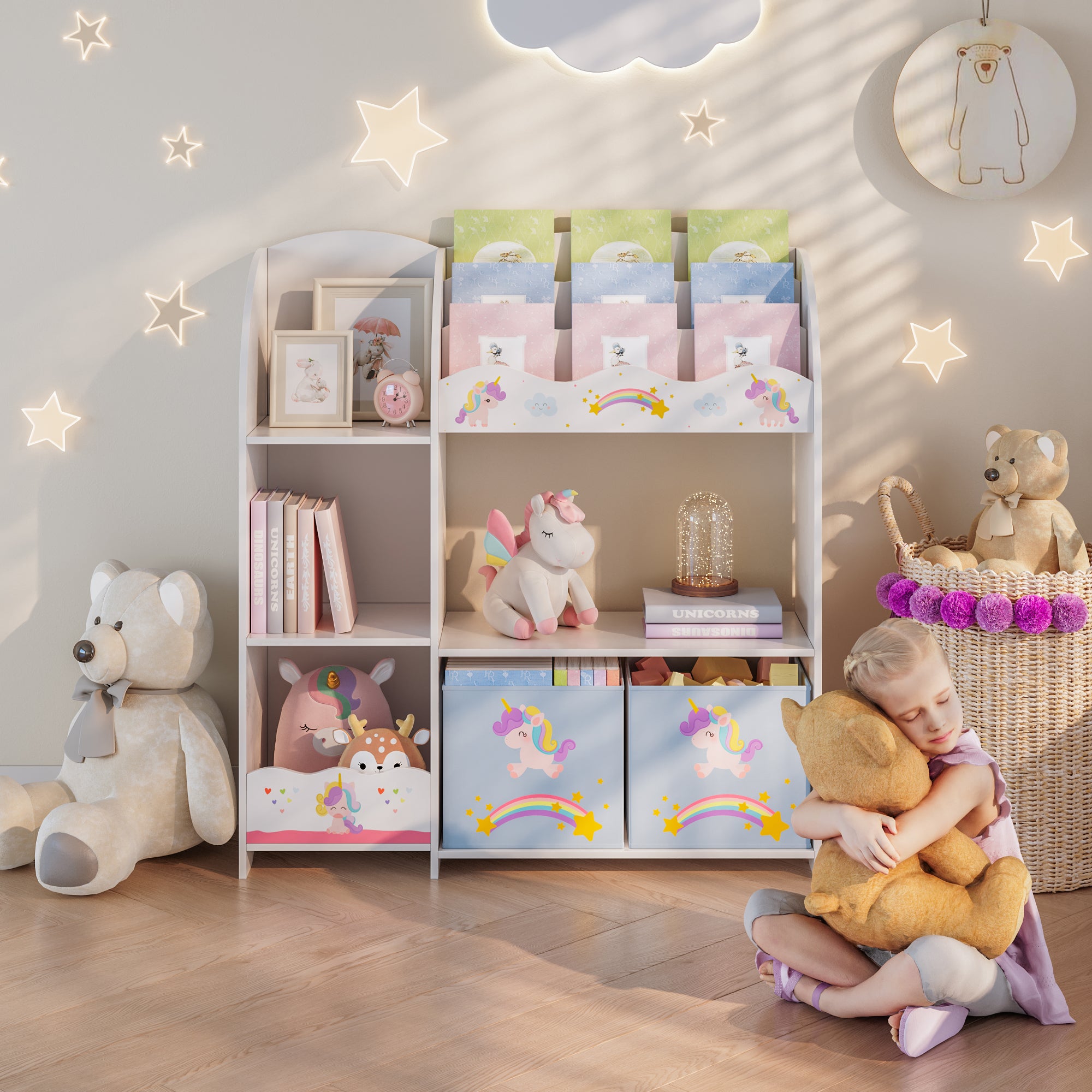 en.casa Kinderregal Lysekil – Ordentliches Kinderzimmer