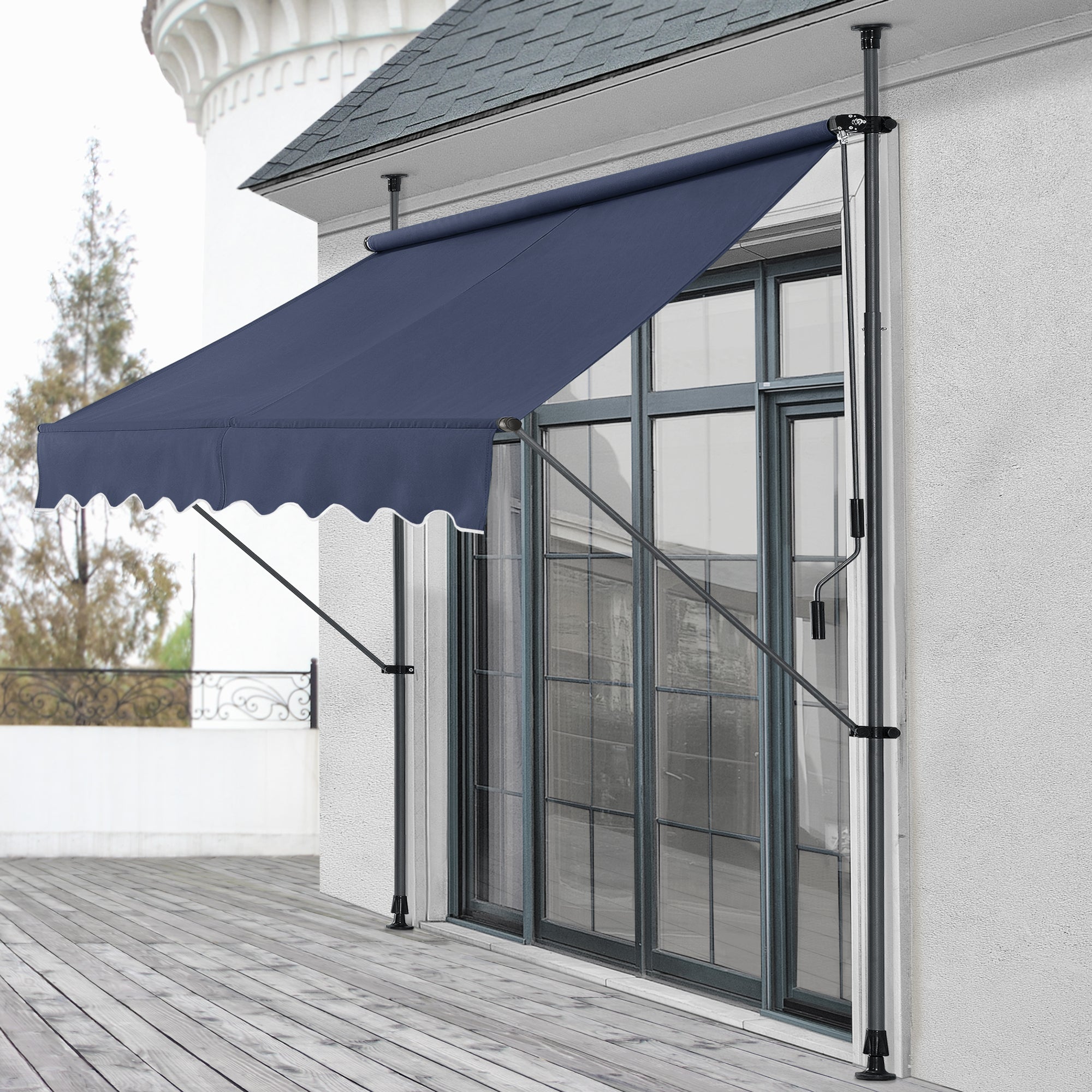 aufbauanleitung markise vidaxl pro.tec Klemmmarkise Stem – Flexibler Sonnenschutz für Balkon