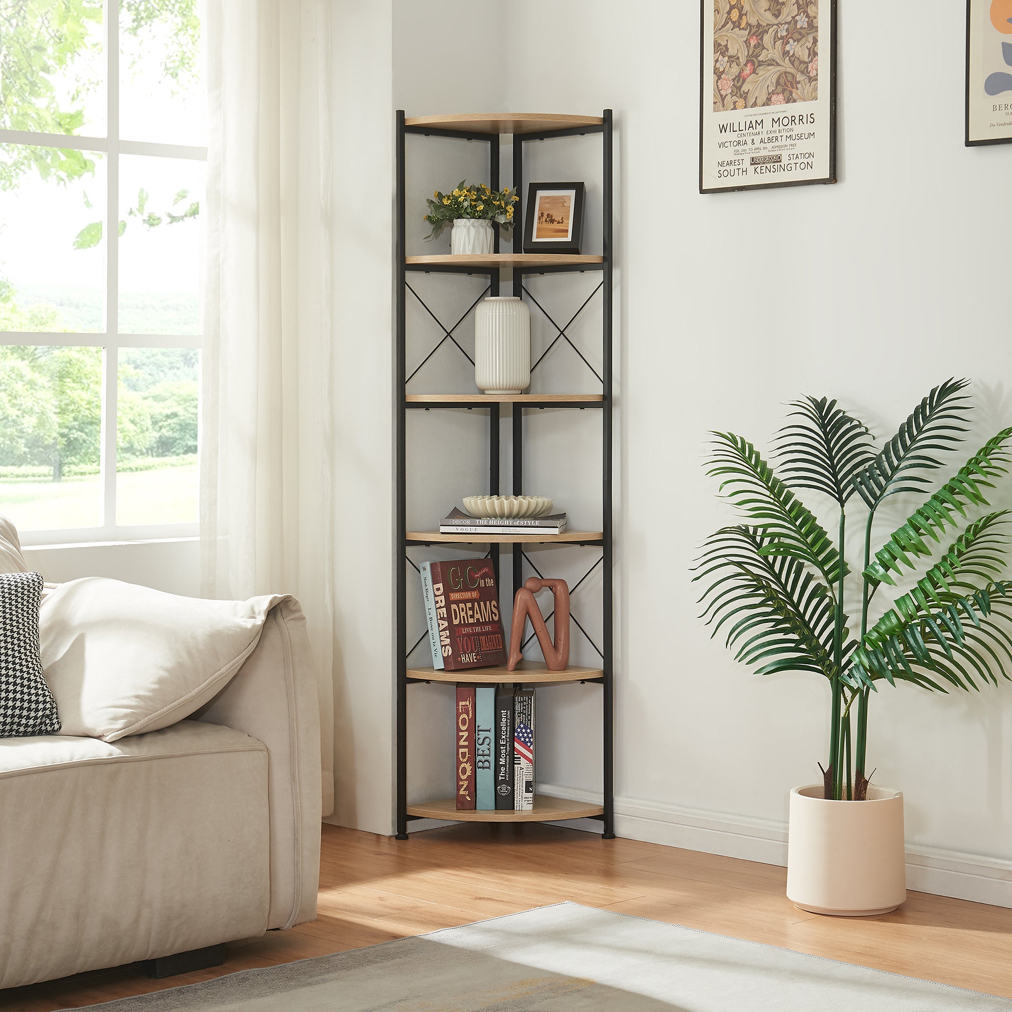 en.casa Pflanzregal Ulfborg – Platzwunder fürs Wohnzimmer
