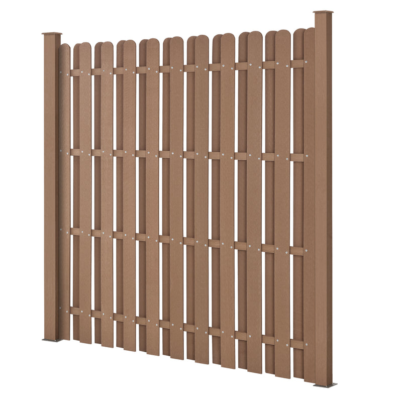 Maßskizze WPC Gartenzaun Langero neu.holz