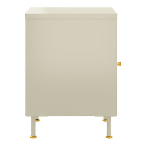 Beistellschrank Lindau 56x40x40 cm Cremeweiß [en.casa]