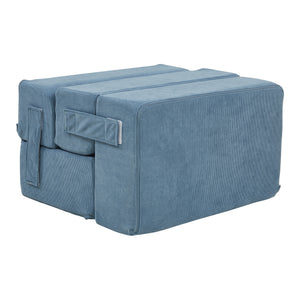 Haustiertreppe Joelerhatra 4-tlg. 45x50x45 cm Cord Blau [en.casa]
