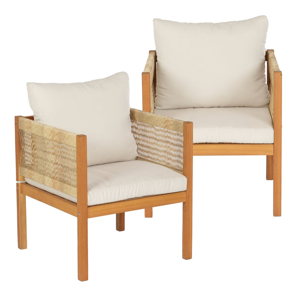 Gartenmöbelset Cannole 4-tlg. Akazienholz Holzfarben [casa.pro]