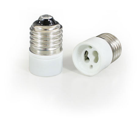 1 Stück Adapter E27 - GU10 Lampenfassung Konverter Sockel Lampensockel Fassung [in.tec]