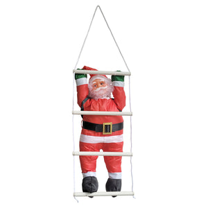 Weihnachtsmann auf Leiter 60 cm [lux.pro]
