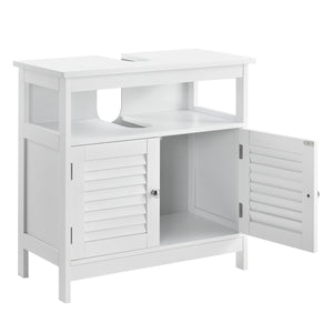 Badezimmerschrank Waterford 60x60x30 cm Weiß en.casa