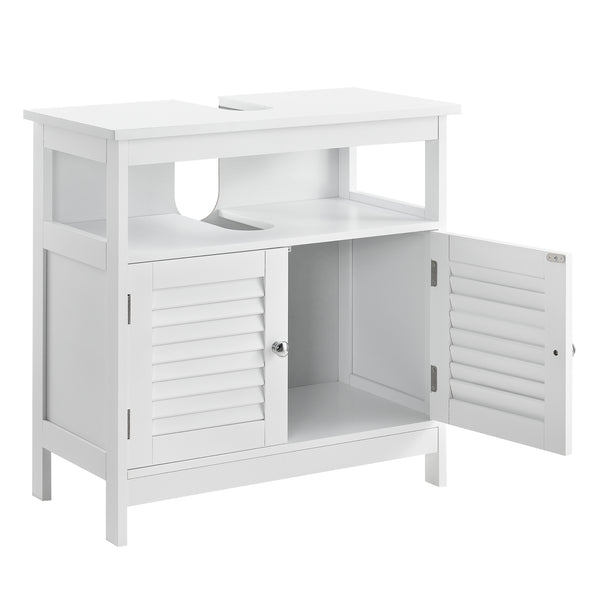 Badezimmerschrank Waterford 60x60x30 cm Weiß en.casa