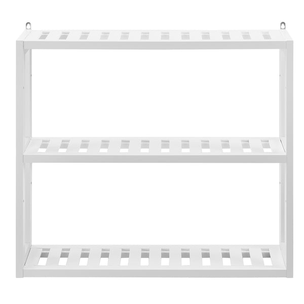 Badezimmerschrank Anderlecht 54x60x15 cm Regal mit 3 Ablagen Weiß en.caa