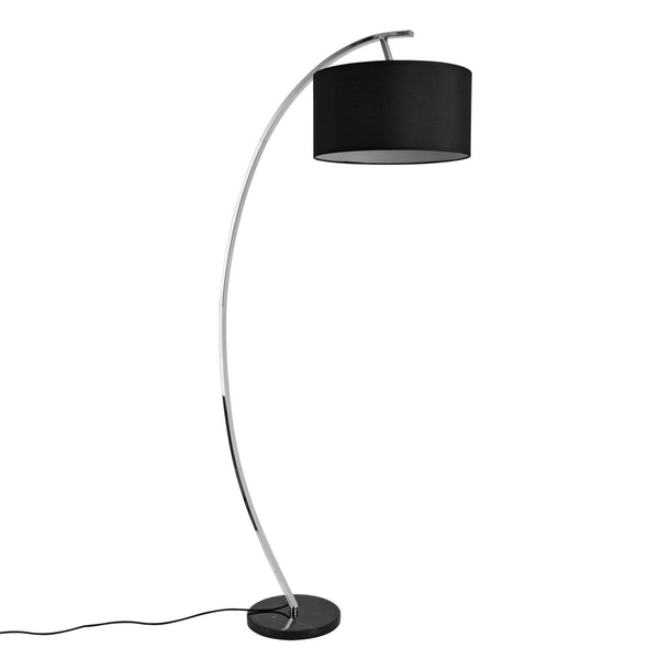 Stehleuchte Steiermark 153 cm E27 60W Schwarz lux.pro