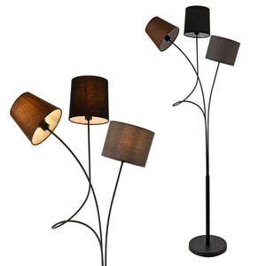 Stehleuchte Treviso 146 cm 3-Flammig E14 Max. 40W Metall Mehrfarbig lux.pro