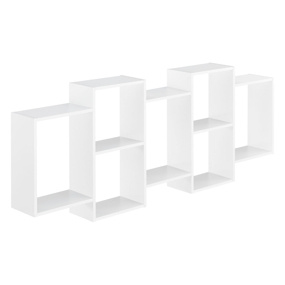 Wandregal Jessheim 161x18x65 cm Weiß en.casa - premiumXL