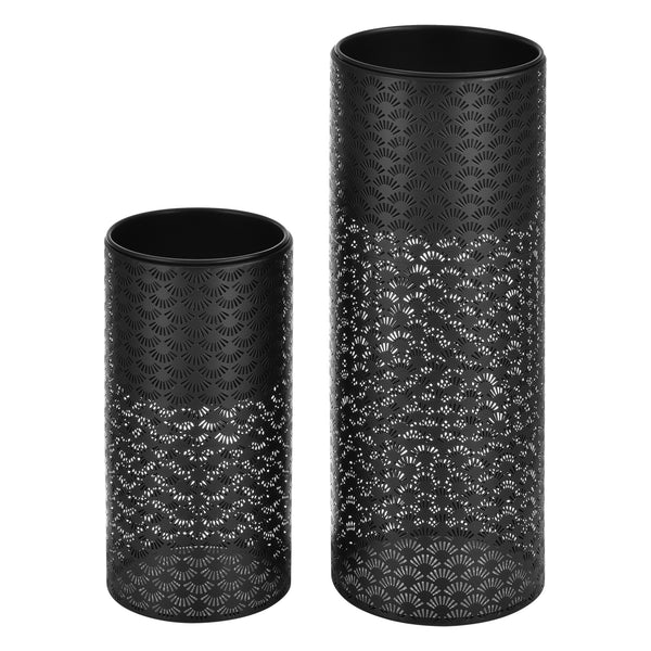 Blumenständer Virton 2er Set Schwarz en.casa