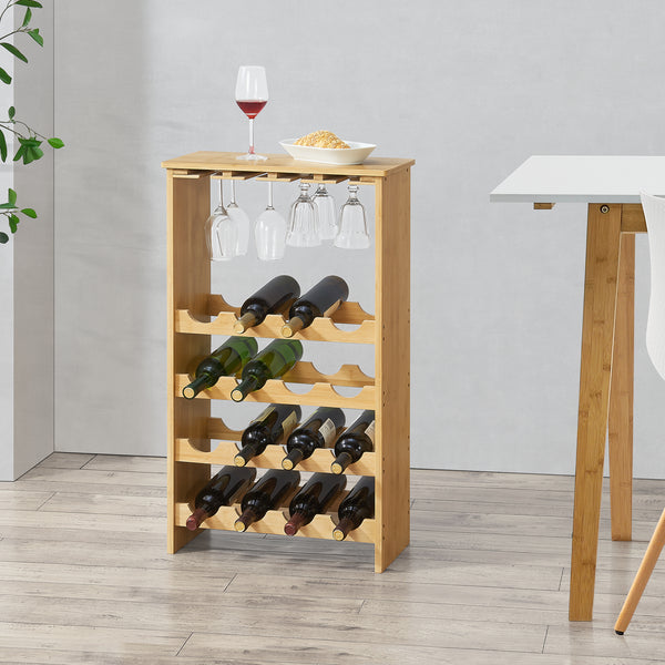 Bambus Weinregal Fetlar 84,8 x 50 x 24 cm [en.casa]