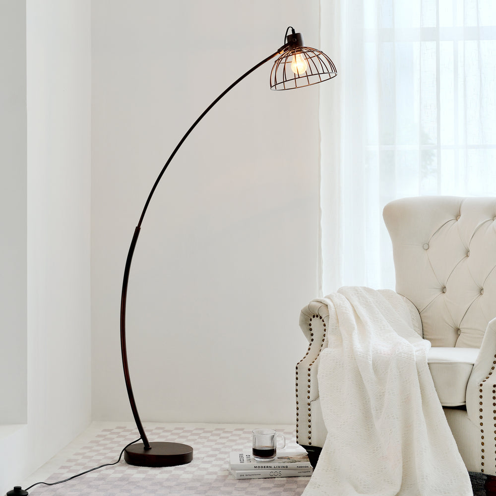 Stehlampe Portsmouth Rostbraun [lux.pro]