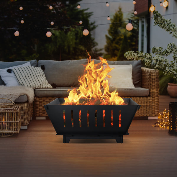 Feuerstelle Fedje Feuerschale 25 x 55 x 55 cm [casa.pro]