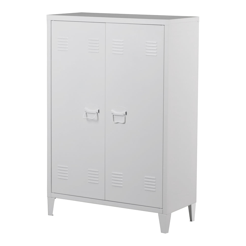 Metallschrank Oripää - 110x75x33cm - Weiß