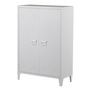 Metallschrank Oripää - 110x75x33cm - Weiß