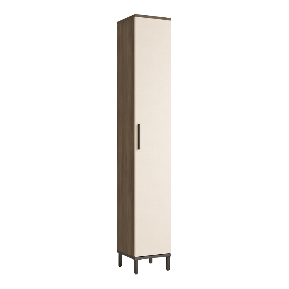 Hochschrank Lieto mit 6 Ablagefächern 183,5 x 29,5 x 29,5 cm Eiche grau [en.casa] - premiumXL