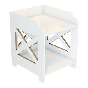 Badorganizer Struer 23x20x22 cm Weiß [en.casa]