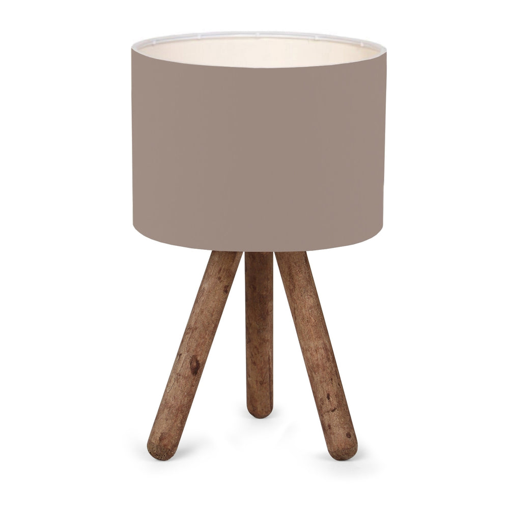 Tischleuchte Preston Holz 1xE27 Sandfarben [lux.pro] - premiumXL