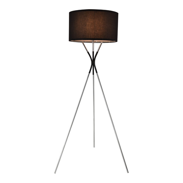 Stehleuchte Athlone Silber/Schwarz [lux.pro]