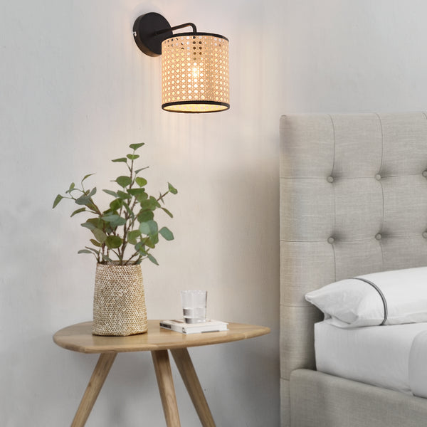Wandleuchte Southend Rattan-Optik [lux.pro]