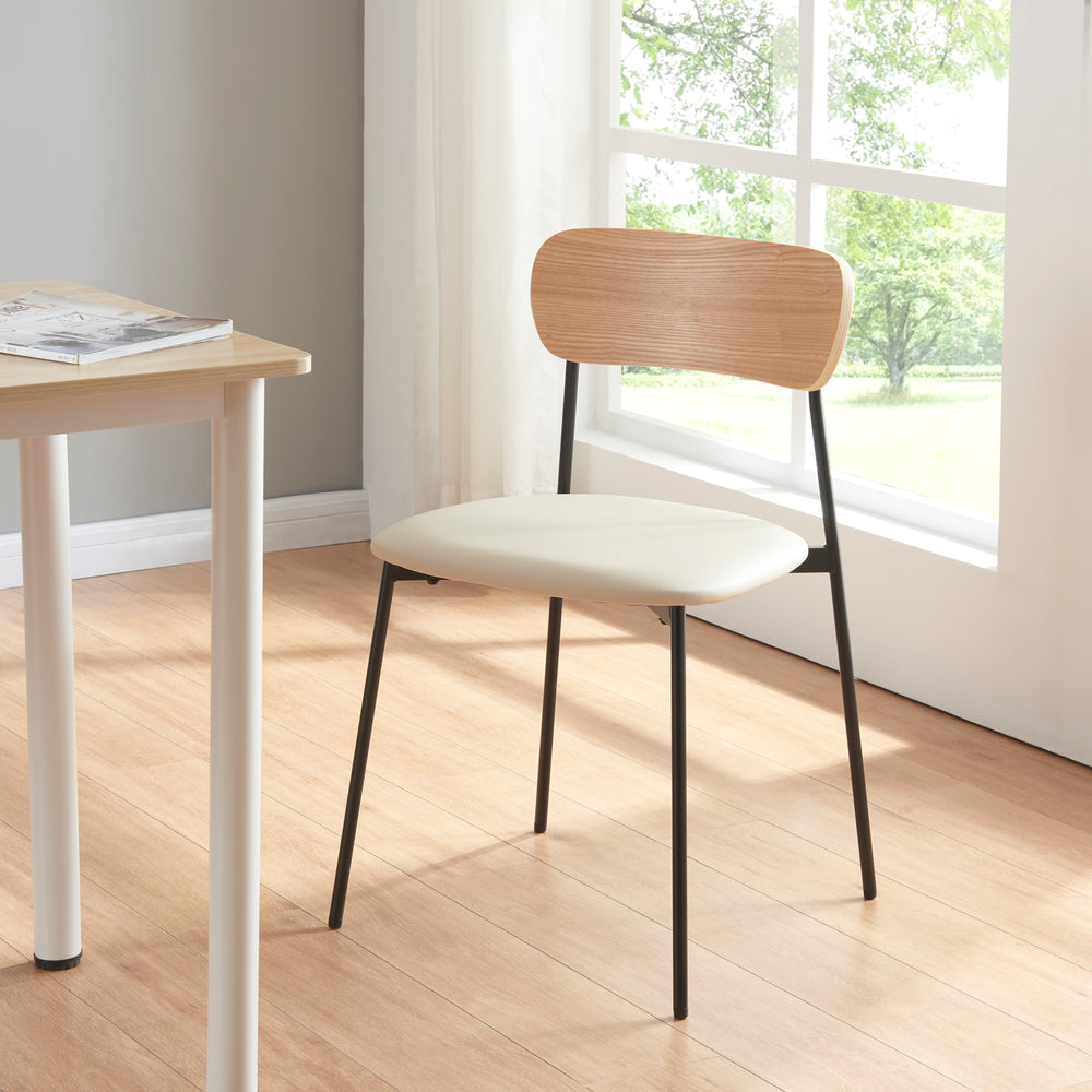 Esszimmerstuhl Jyväskylä 2er Set 78x45x48 cm Beige [en.casa] - premiumXL