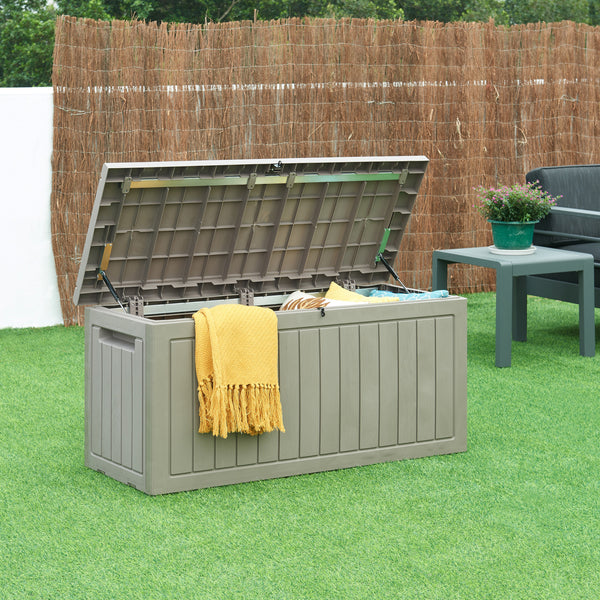 Aufbewahrungsbox Filetto 124x52,5x57 cm Beige [casa.pro]