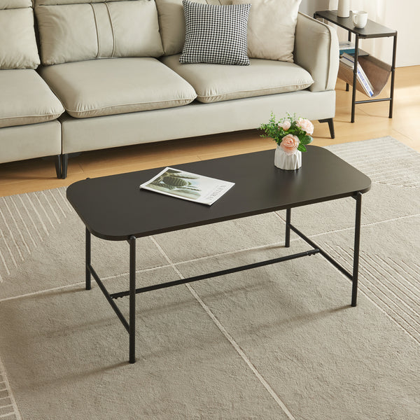Couchtisch Samnanger 110x50x45cm Schwarz [en.casa]