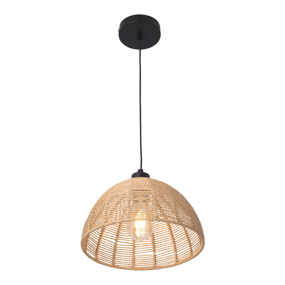 Hängeleuchte Romsey Metall+Rattan [lux.pro] - premiumXL