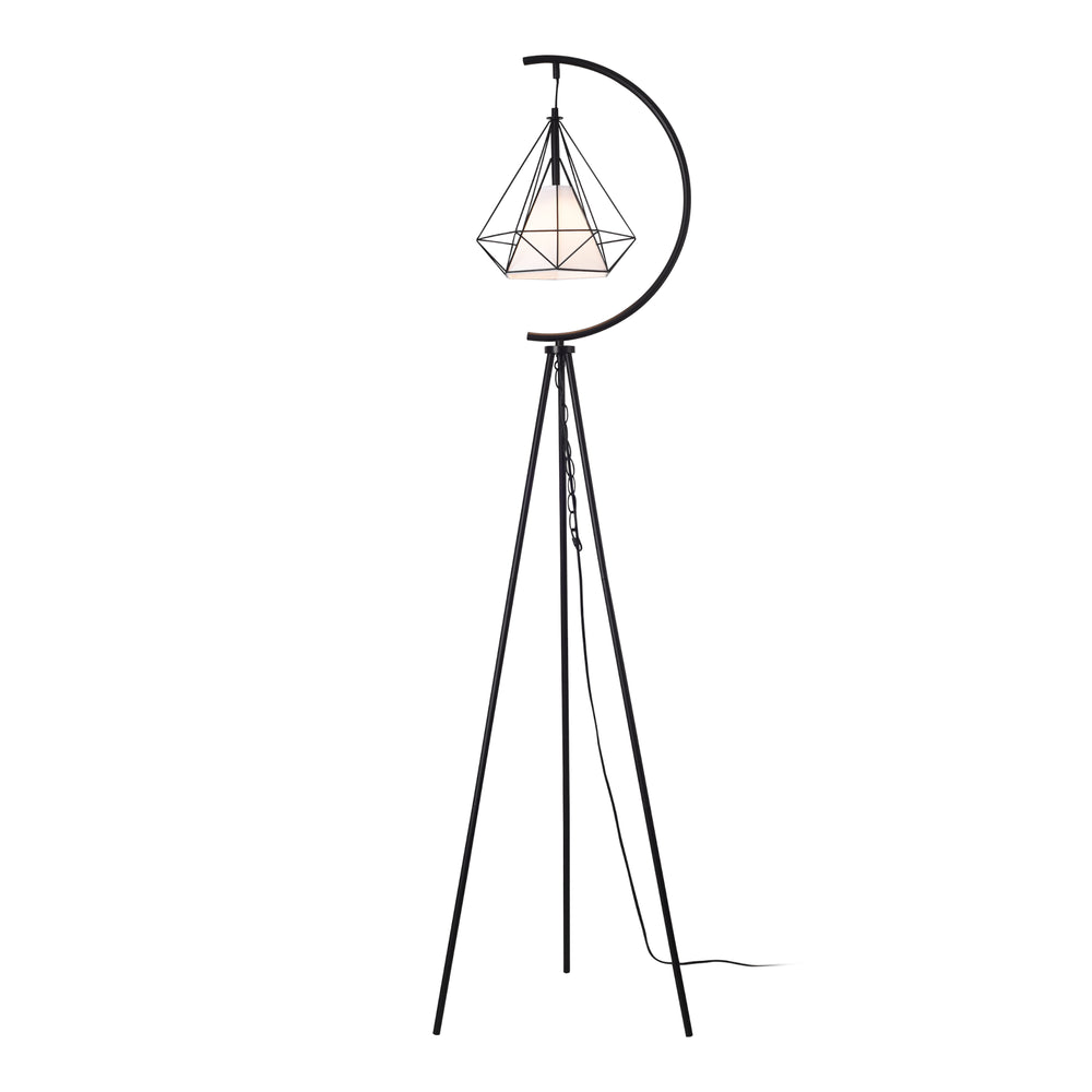 Stehleuchte Austell Metall 171cm Schwarz/Weiß [lux.pro] - premiumXL