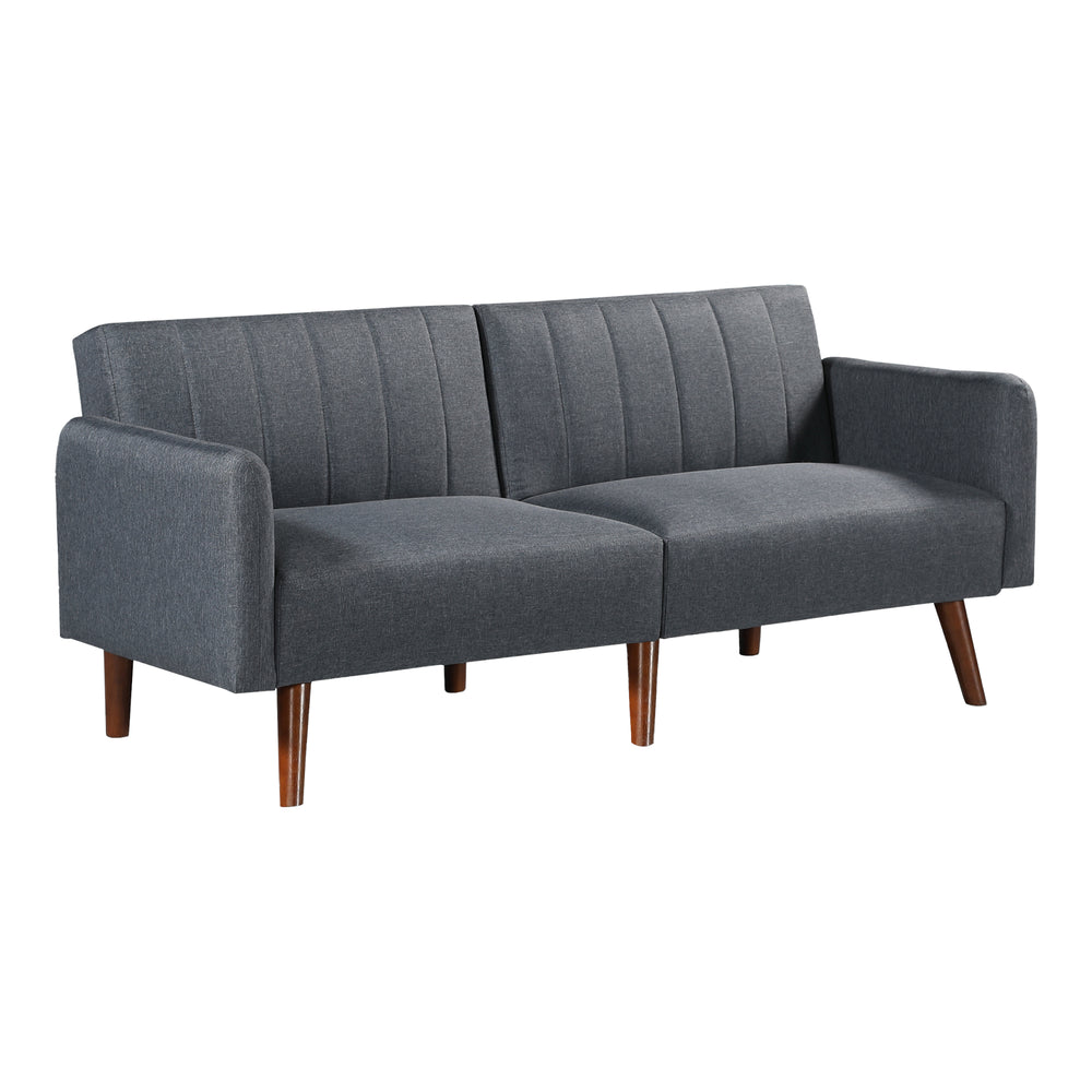 Schlafsofa Malå mit Liegefunktion 175x70x72 cm Grau [en.casa] - premiumXL