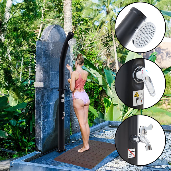 Solardusche Kebomi 216 cm 18 L [casa.pro]
