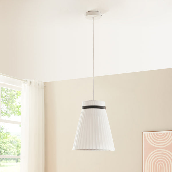 Hängeleuchte Broughton Weiß [lux.pro]