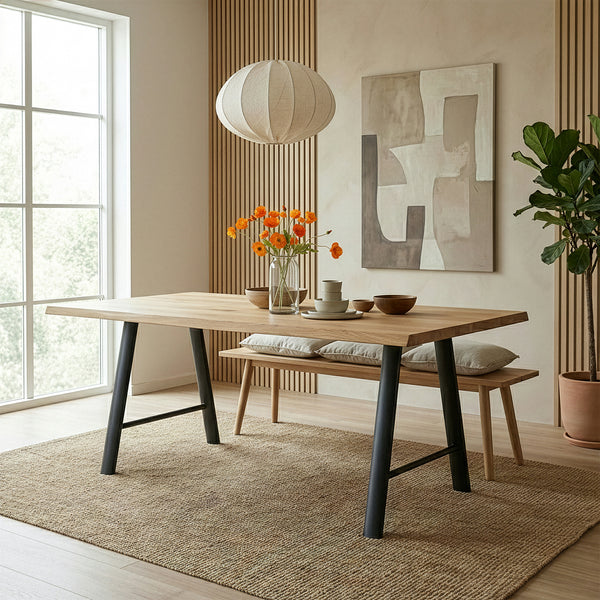 Tischgestell 2er Set Hullem Stahl 72x70x10 cm Schwarz [en.casa]