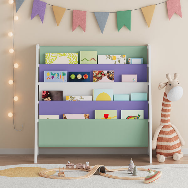 Kinderregal Hornnes 60x62x28 cm Aqua Dream Motiv [en.casa]