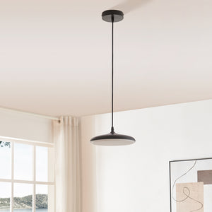 Hängeleuchte Oupilu mit integrierten LEDs Metall 120x25x25 cm Schwarz/Weiß [lux.pro]