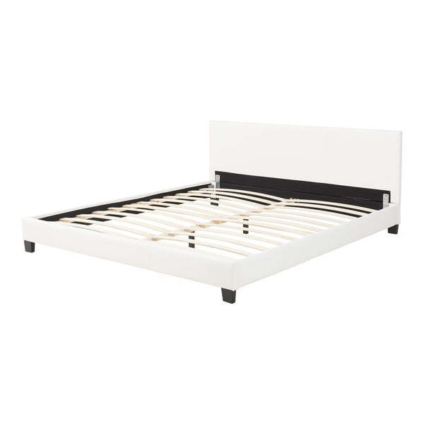 Kunstlederbett Albacete 180x200cm Weiß Corium