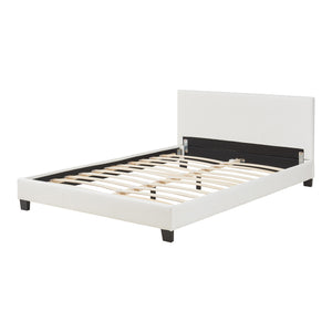 Kunstlederbett Albacete 140x200 cm Weiß Corium