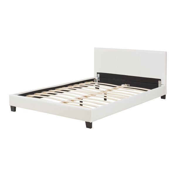 Kunstlederbett Albacete 140x200 cm Weiß Corium