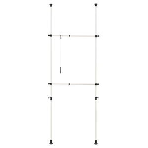 Teleskopgarderobe Kemi Weiß [en.casa]
