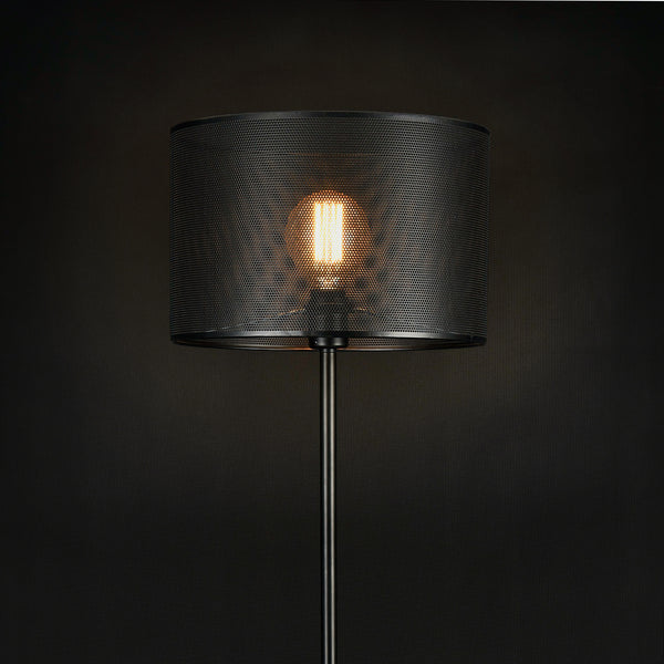 Stehleuchte Arensburg 153 cm Metall E27 60W Schwarz lux.pro