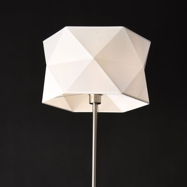 Stehleuchte Narwa 152 cm E27 60W Metall Chrom/Weiß lux.pro