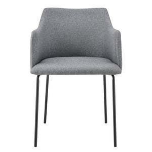 Polstersessel mit Armlene Textil Grau en.casa
