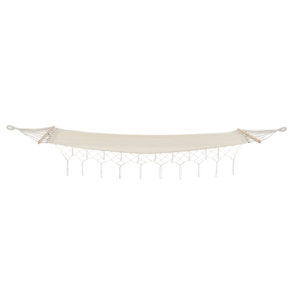Hängematte Corinto 200x80 cm Max. 150 kg für Innen und Außen Creme casa.pro