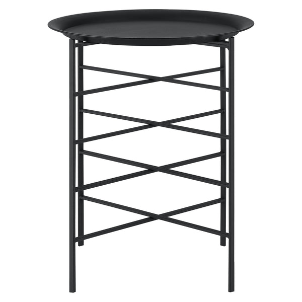 Beistelltisch Wiltz 40x40x53 cm Metall Schwarz en.casa