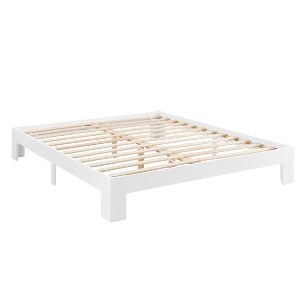 Holzbett Raisio mit Kaltschaummatratze versch. Farben und Größen en.casa